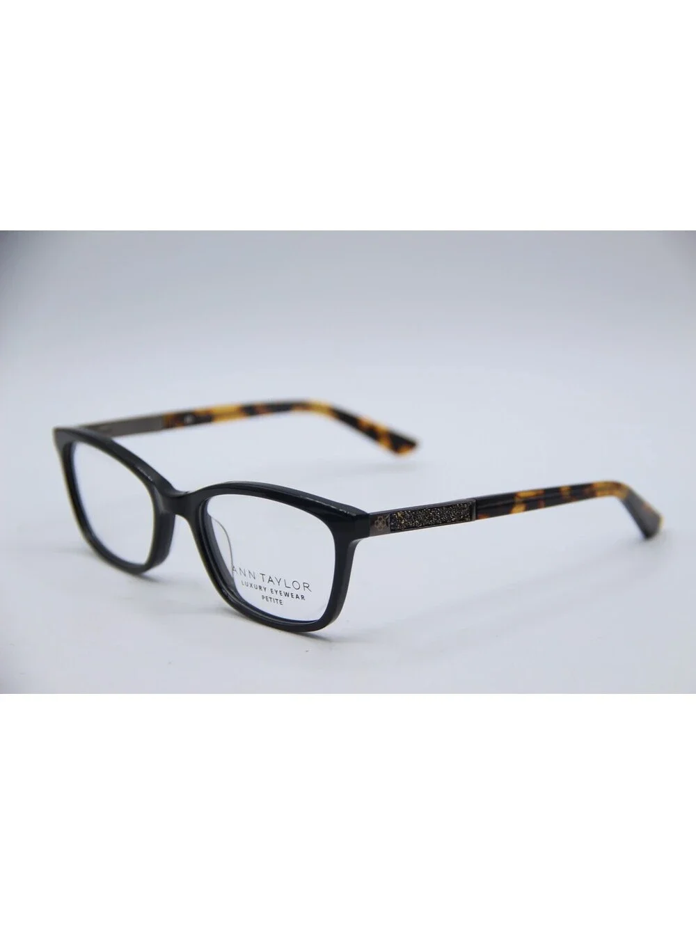 Ann Taylor Atp005 C01 Black Havana Authentic Eyeglasses 50-18-132